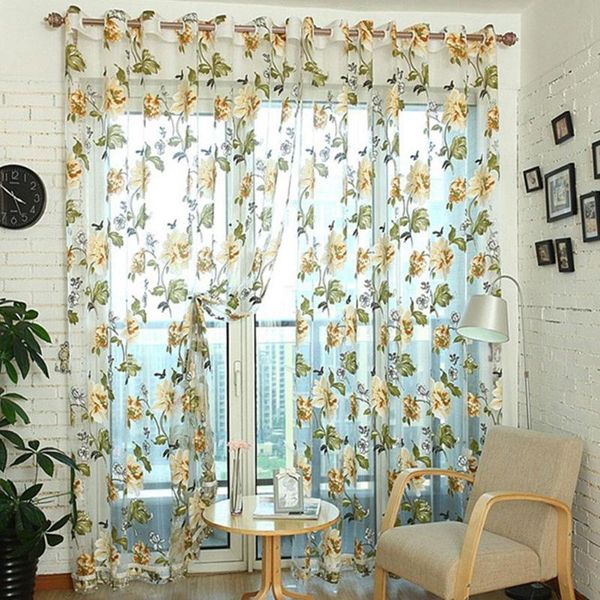 

curtain glass door decorative elegant women bedroom lace with pendants drape french voile peony window sheer tulle curt p5s3 & drapes