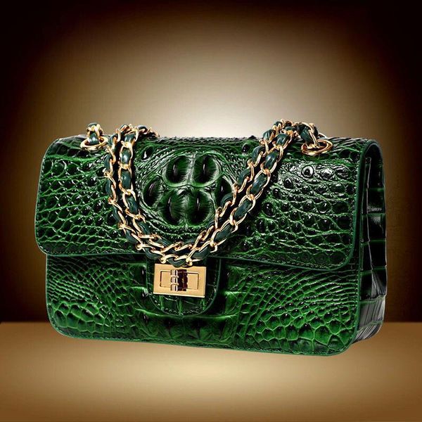 

evening bags luxury crocodile crossbody bag for women shoulder brand designer leather handbag 2021