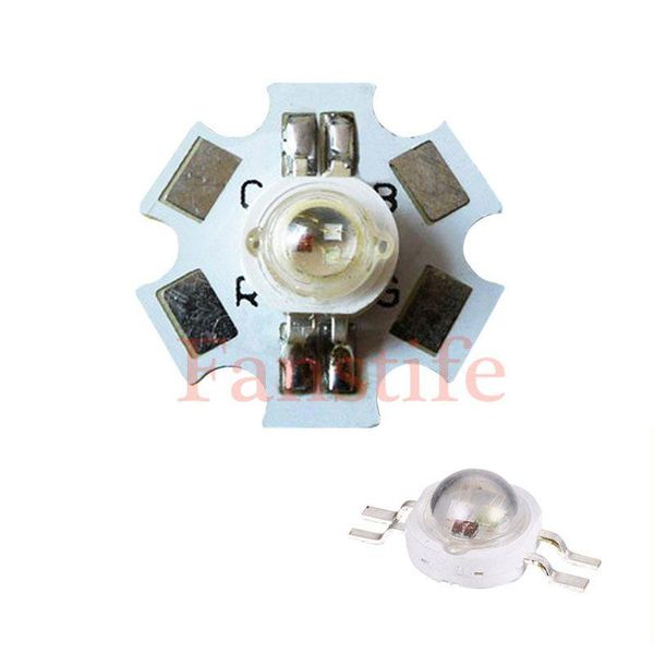 

light beads 3w rgb red 620-630nm green 520-530nm blue 450-455nm high power led