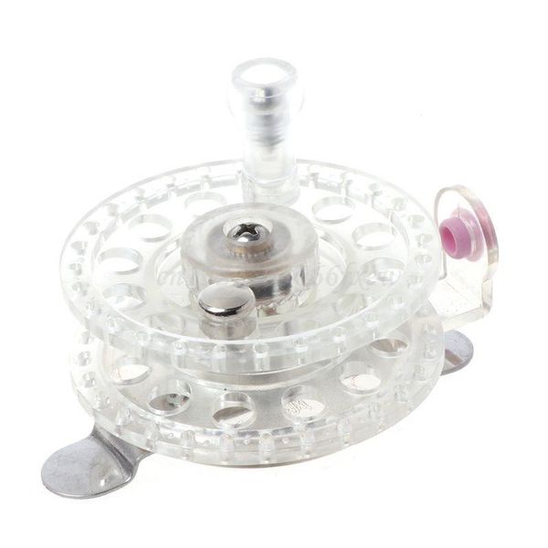 

plastic ice fishing reels tackle round wheel mini carp reel baitcasting