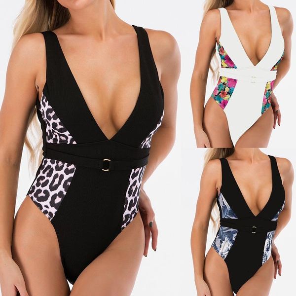 

swimwear women tankini biquini contrast stitching bikini bathing suit swimming for beach wear one pie one-piece suits