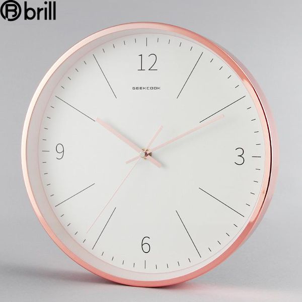 

minimalist nordic wall clock modern design fashion luxury silent clocks simple quiet bedroom home atmosphere watch 50