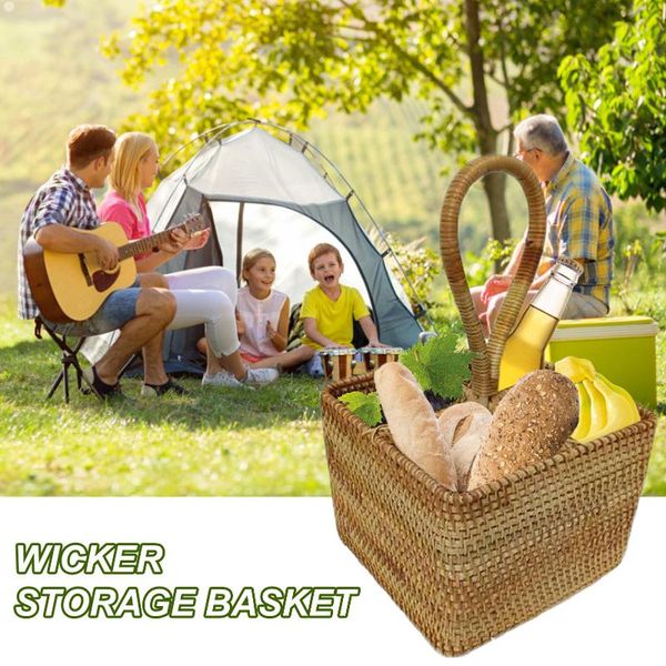 

storage baskets rattan remote control hanging basket living room deskmulti-purpose box wine rack