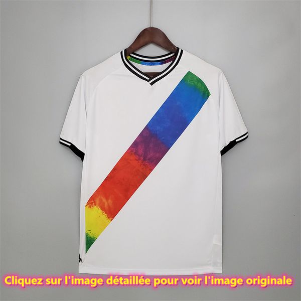 

2021-2022 vasco da gama lgbtqia white football clothes men's tracksuits, Gray