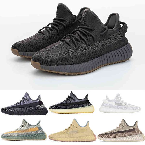 

with box cinder v2 asriel yeshaya static reflective zyon sulfur reflective running shoes kanye west 35v2 mens women sport trainers 36-48