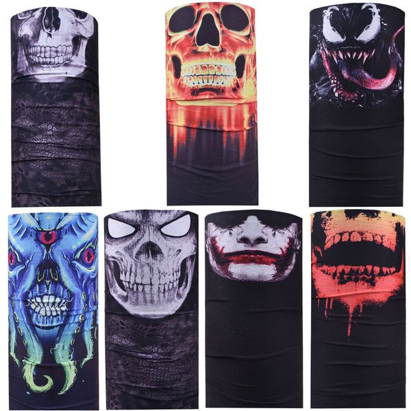 

seamls 3d magic scarf printed riding mask sports versatile warm bib