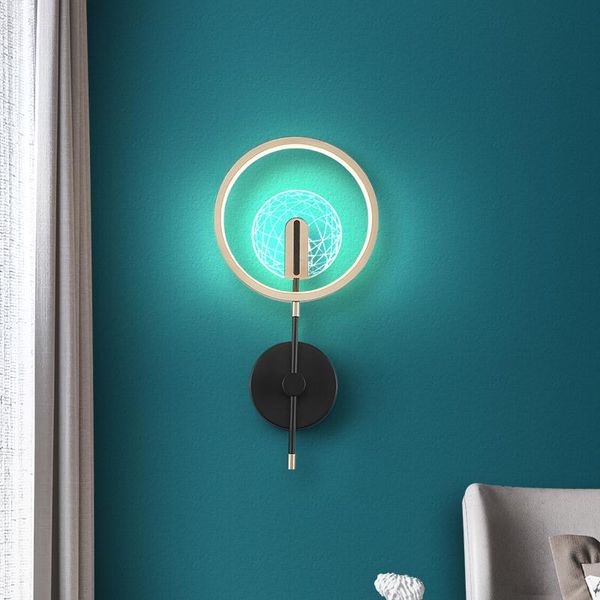 

wall lamp modern art sconces night light bedroom study living dining room decoration gift aisle stairs bedside led lighting