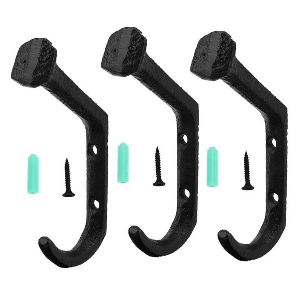

hooks & rails 3pcs nail shaped hook vintage wall hanging clothes hanger mounted