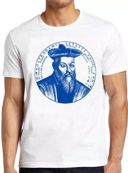 

nostradamus fortune teller psychic tarot cards cool gift tee t shirt 4140, White;black