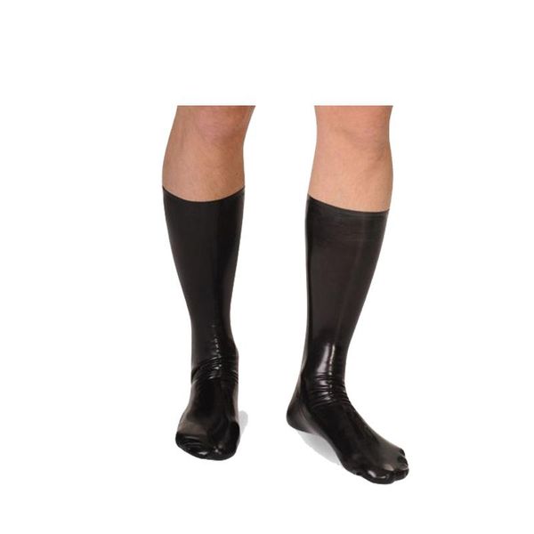 

party masks latex socks pure black waterproof short 0.4mm size s-xxl