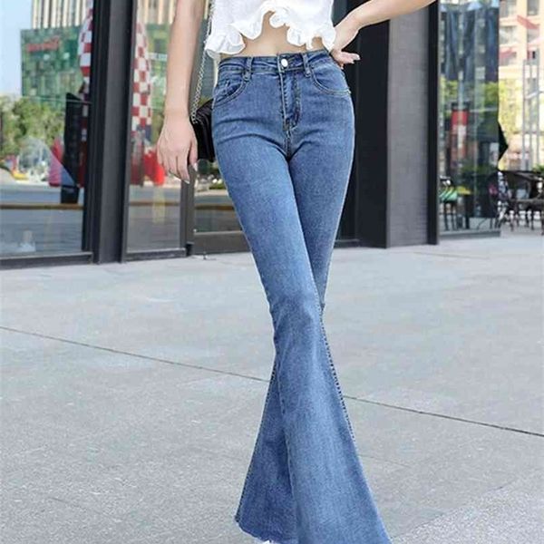 

womens jeans flared jeans high waist mom woman trouse jean jean women clothing pants undefined pants traf grunge 210809, Blue