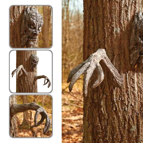 

garden decorations sturdy 3pcs/set horrified easter bark figurines ornaments resin sculpture fine workmanship halloween
