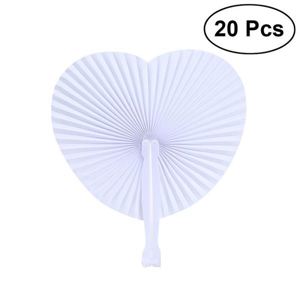 

other home decor white folding paper fans heart shaped assortment with plastic handle for wedding favor party bag filler