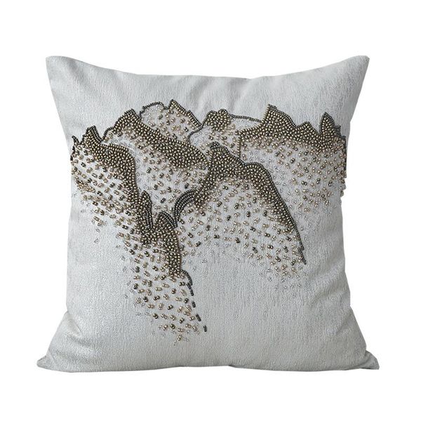 

cushion/decorative pillow handmade beaded cushion cover luxury scenic pillowcase home decorative living room sofa 45x45cm