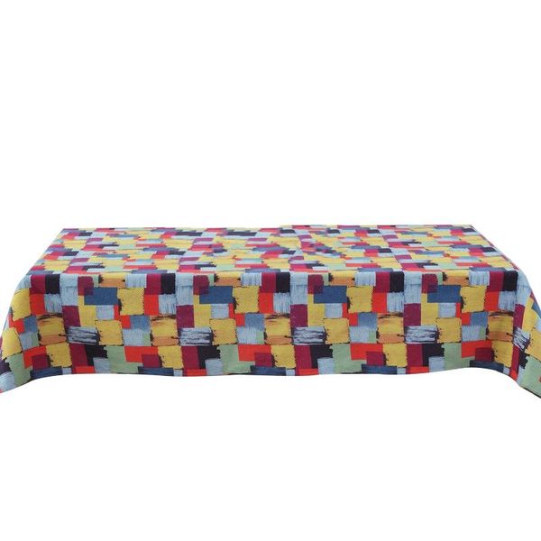 

table cloth tablecloth graffiti cotton square party living room meal 140 x 180 cm