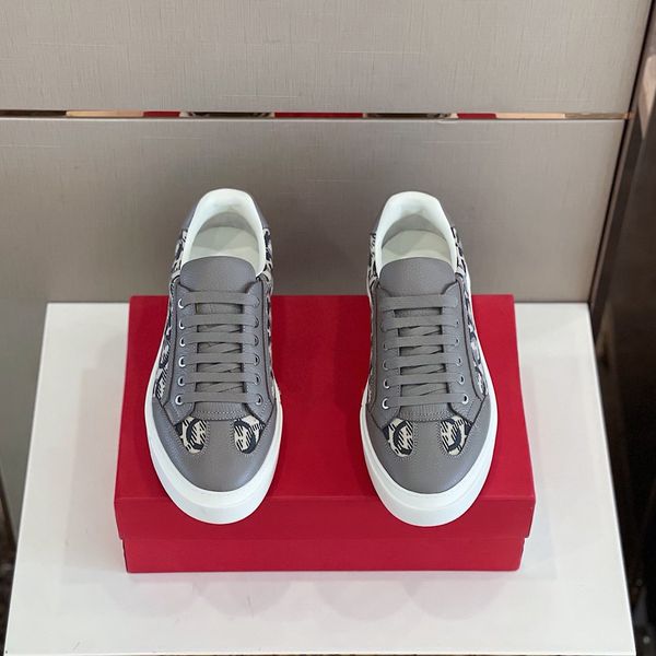 

personality and fashion famous boys sneakers lace-up shoes with genuine leather casual b18, Black