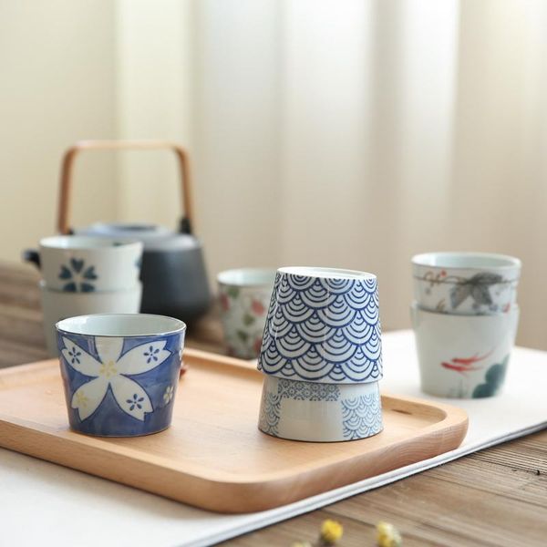

cups & saucers retro japanese tea cup ceramic water small single master