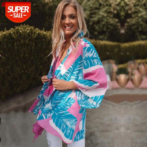

2021 boho floral print robes bathing suit cover-ups plus size beach wear kimono dress tunic women summer swimsuit cover up a840 #pv4a, Black;gray