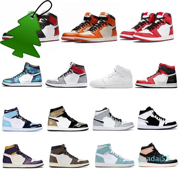 

university blue 1 2022 1s basketball shoes 3 2 .0 shadow dark mocha hyper royal crimson tint electro orange men women sneakers v, Black