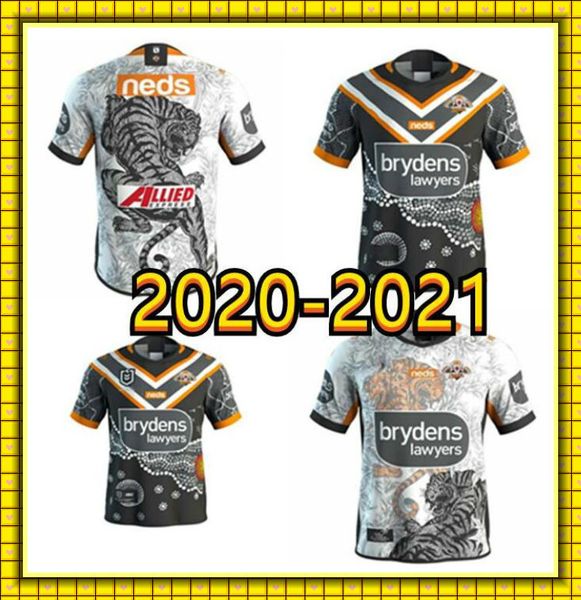 

2021 west tiger quality rugby jerseys home and away league 19 20 21 shirt s-5xl, Black