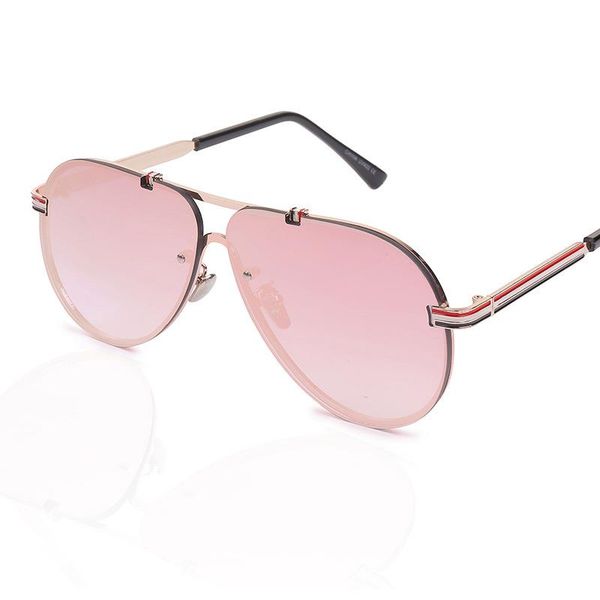 

sunglasses cubojue fashion women polarized aviation sun glasses for female rimless pink mirrored pilot, White;black