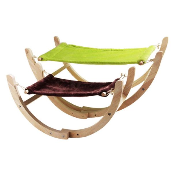 

cat beds & furniture s/l bed solid wooden puppy dog hammock durable rocking chair rolling swing toy for pet kitten