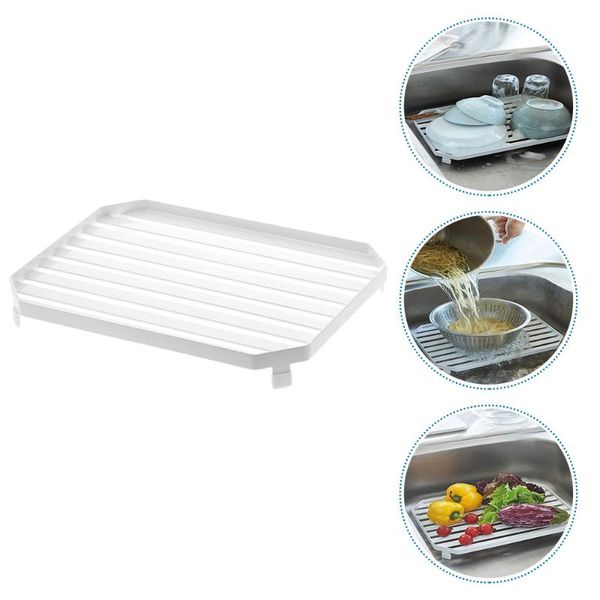 

hooks & rails 1pc multifunctional stainless steel kitchen dish drying rack storage