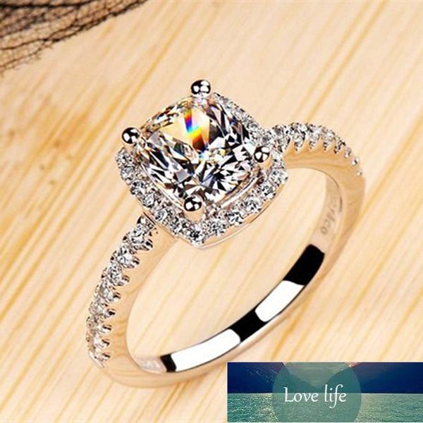 

modern fashion women ring trend white crystal zircon engagement design rings for women wedding jewelry gift, Golden;silver
