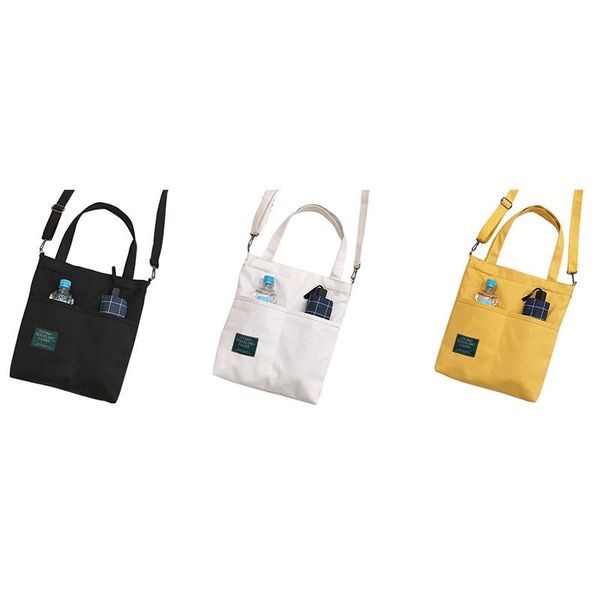 

canvas bag female japanese large-capacity art students carry a simple and versatile one-shoulder handbag school bags