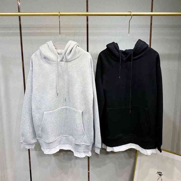 

women hoodie spring autumn male casual hoodies sweatshirts men's solid color sweatshirt plus size z9rk, Black
