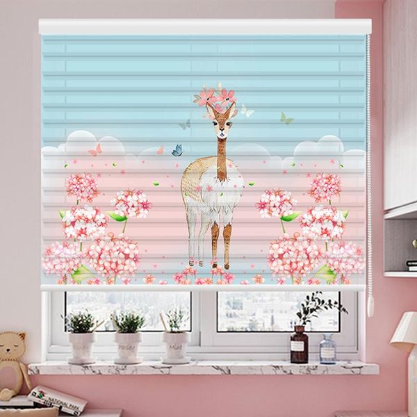

roller blinds, children's shangri la curtain, design and size can be customized of charge, curtain blinds