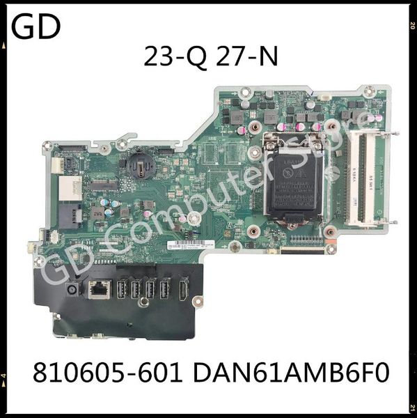 

motherboards gd original for pavilion 23-q 27-n all-in-one motherboard 810605-601 dan61amb6f0 h110 ddr4 full tested fast