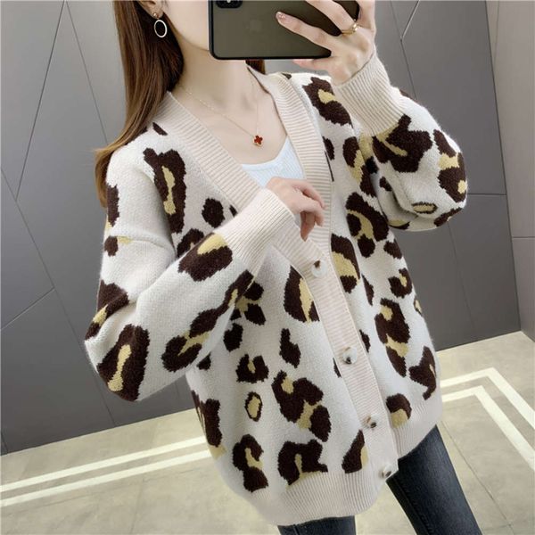

sweater coat autumn style knitted cardigan pattern outer loose top, White;black