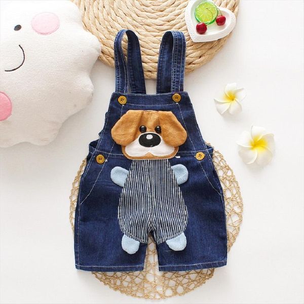 

summer 1pc kids baby boys clothes clothing short trousers toddler infant girl pants denim shorts jeans overalls dungarees, Black