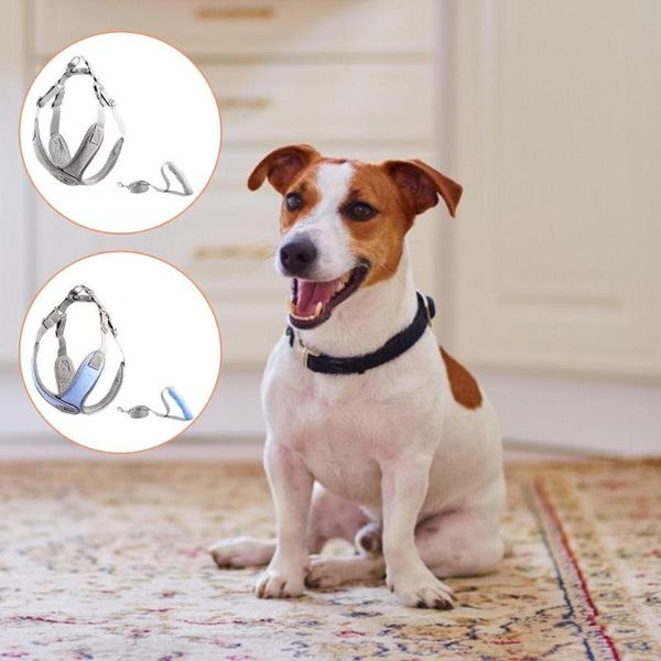 

dog collars & leashes adjustable harness strap nylon mesh pet vest leash collar chest for small midum puppy