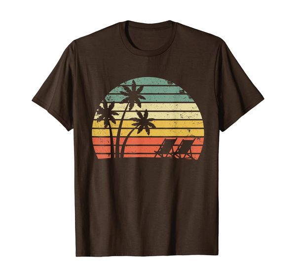 

Vintage Beach Shirt Palm Trees Beach Chair Cool T-Shirt, Mainly pictures