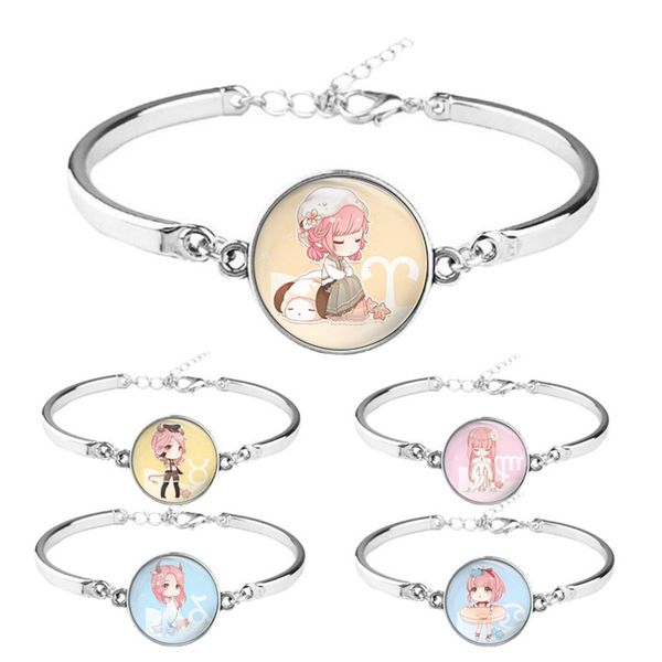 

hand catenary leo scorpio virgo friend gemini lovely bracelet girl, Black