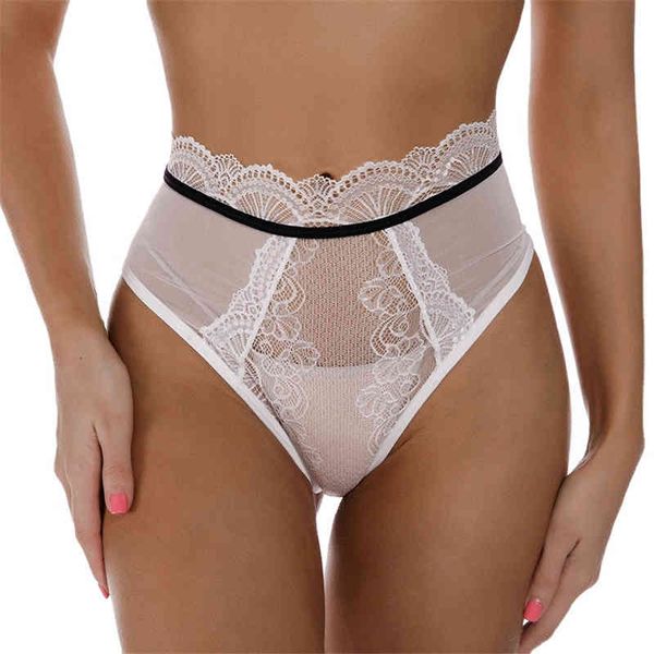 

2021 new summer lingerie women comfortable transparent lace underpants 211208, Black;white