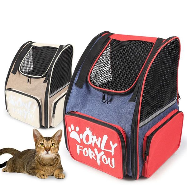 

cat carriers,crates & houses pet carry bag kitty dog travel carrier luxury backpack soft breathable wearable large mesh cupabear
