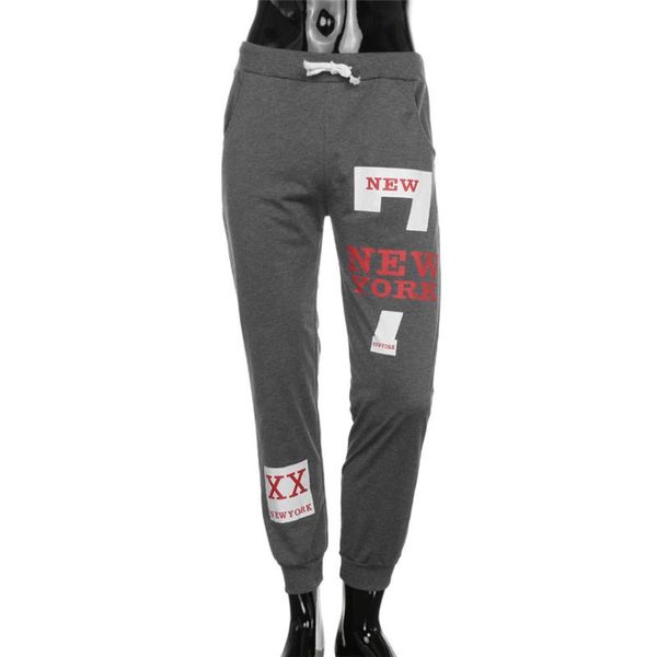 

women's pants & capris klv men summer mens fashion trousers casual sweatpants letter printing pantalon homme, Black;white