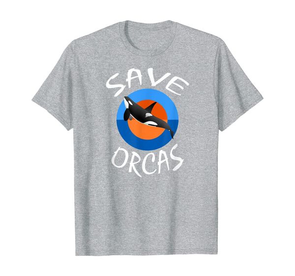 

killer whale t-shirt - save orcas ocean biologist see panda, White;black