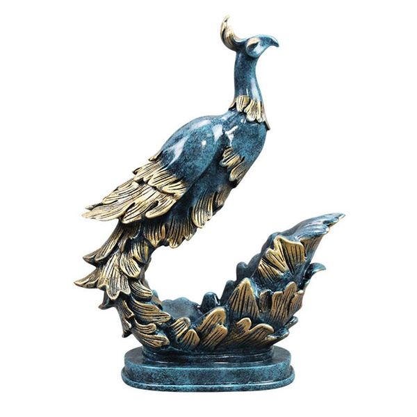 

decorative objects & figurines delicate peacocks artware household supplier wine rack living room decoration ornaments simulation antique fu