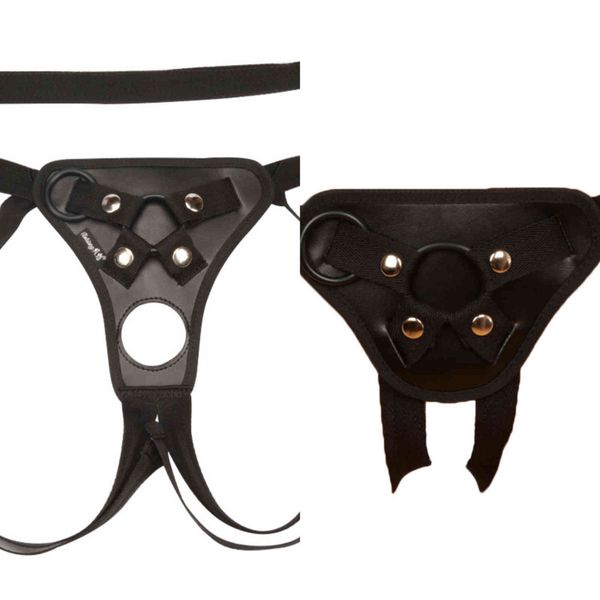 Pantaloni del pene Bondage Latex in pelle per donna Uomini Sexy Biancheria intima esotica Panties Strapon Chastity Belt Sex Giocattoli per adulti per lesbiche 1123