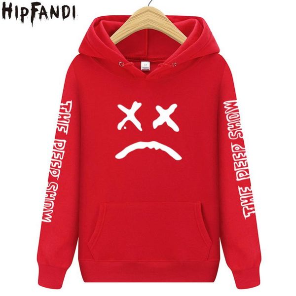 

men's hoodies & sweatshirts autumn lil peep men long sleeve polyester fashion clothes 2021 print sudadera hombre, Black