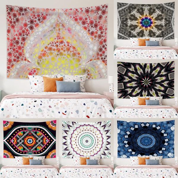 

tapestries mandala tapestry wall hanging bohemian decoration sandy beach mat blanket hippie carpets dorm decor