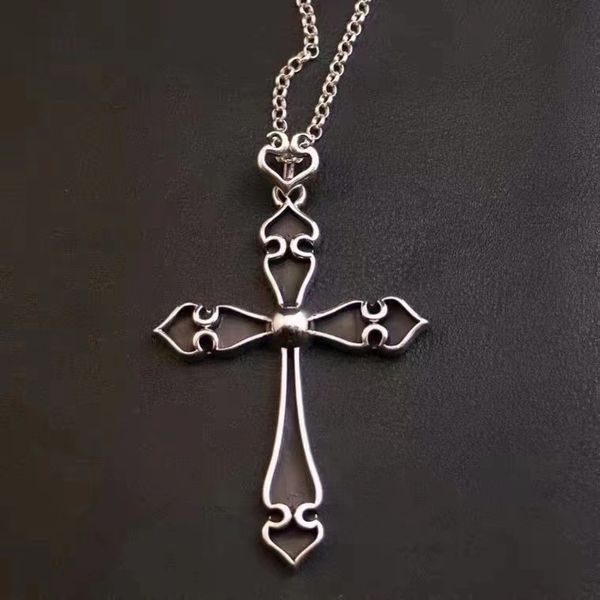 

crotchen thai silver hip hop fashion ch cross necklace personalized pendant
