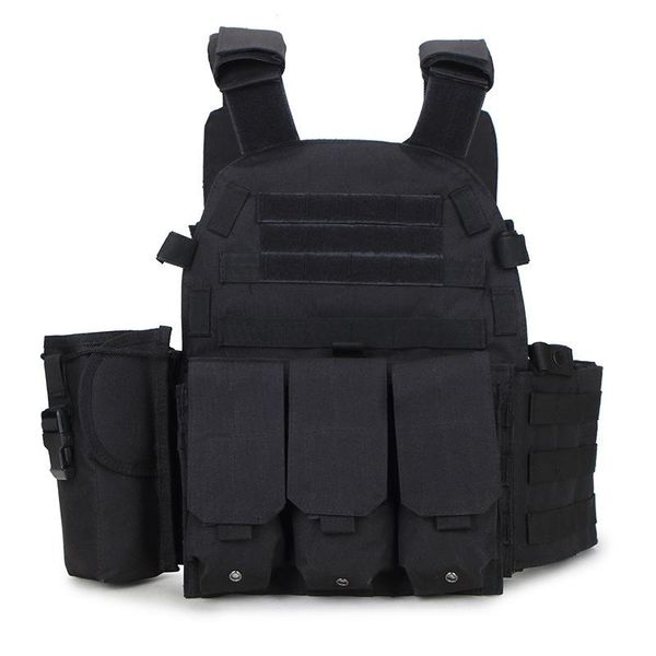 

multifunctional tactical equipment military hunting tactic shooting vest black executive ghost combat combination cs outdoor jackets, Camo;black