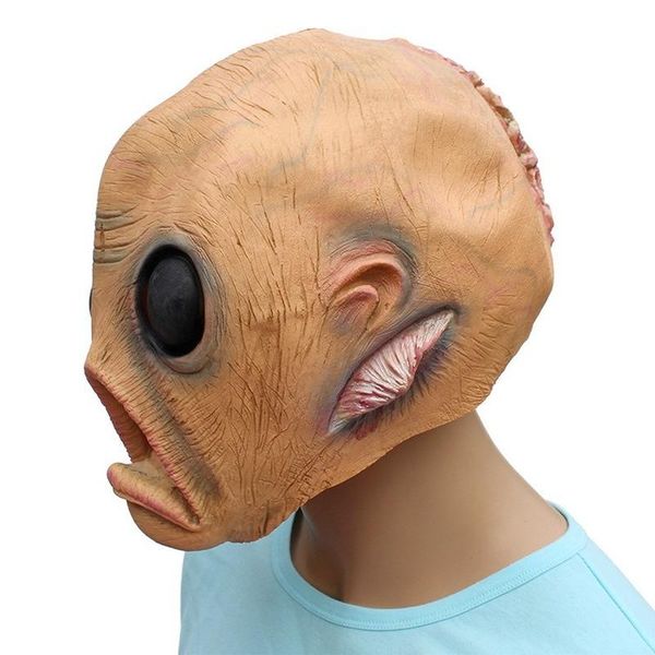 

party masks 1pc carnival alien head cover movie theme mask cos ghost horror scary latex headgear