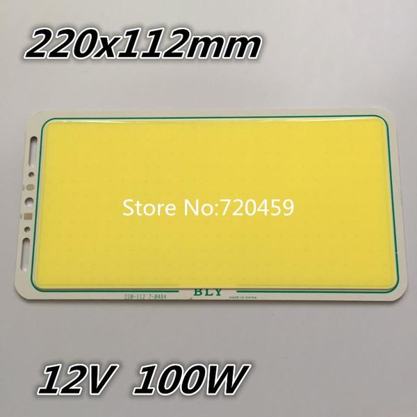 

modules led cob module lights glowing plate 2mm thickness dc12v 100w chip strip panel light 220x112mm