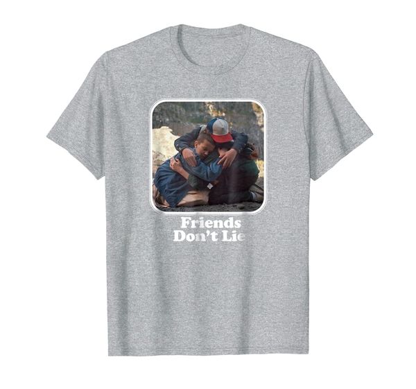 

netflix stranger things friends dont lie t-shirt, White;black